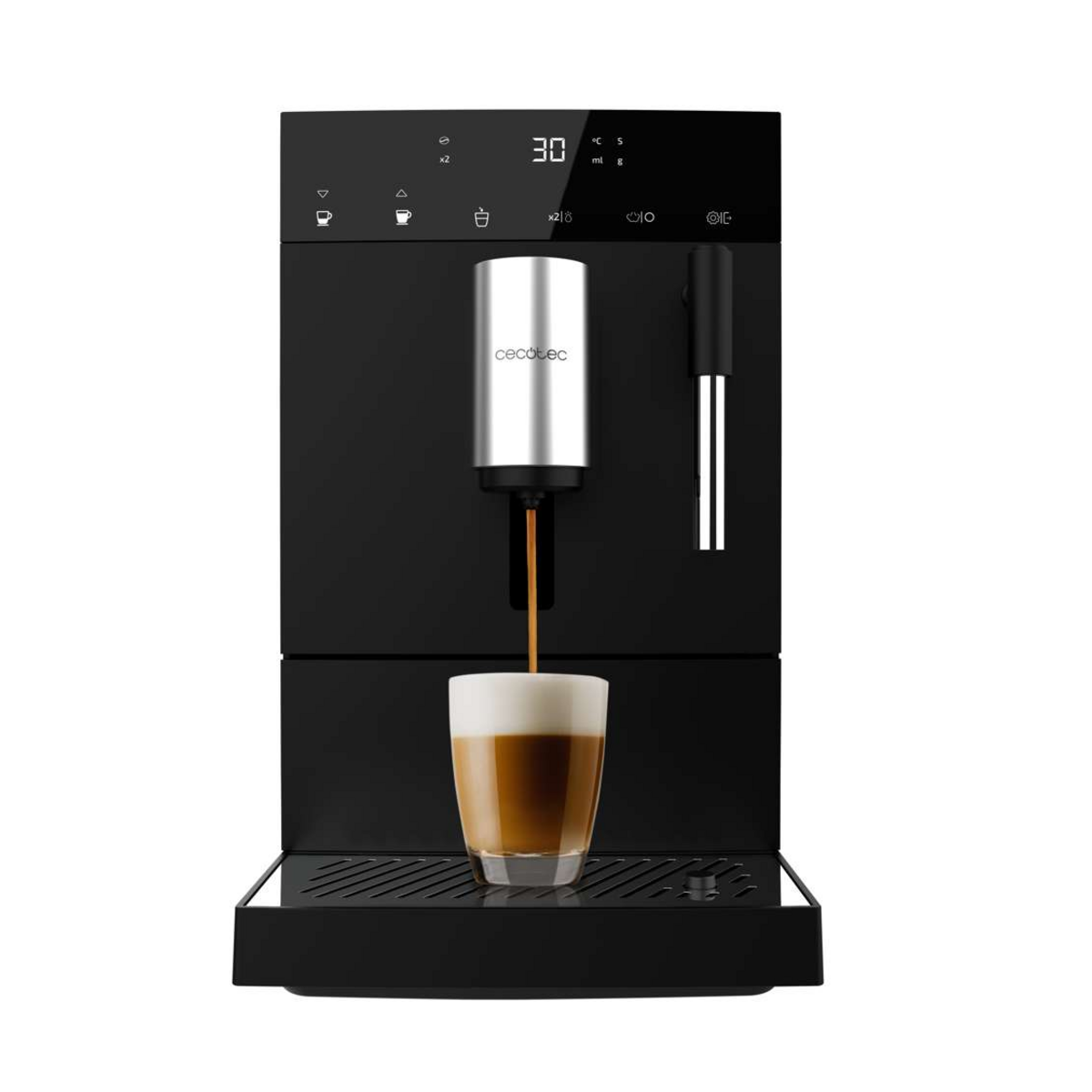 Cecotec Cremmaet Compact Steam — 1350W Super-Automatic Coffee Machine, 19 Bar