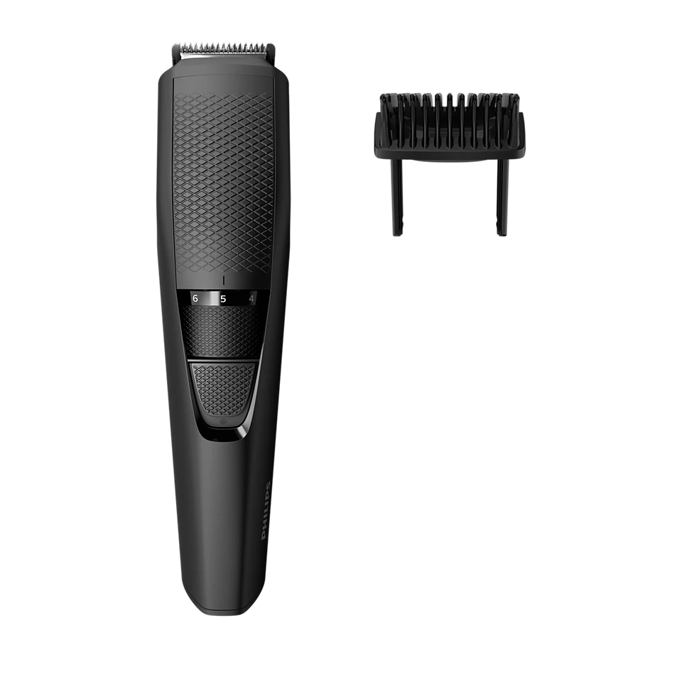 Taghareed black Philips Beardtrimmer Series 3000 BT3208/13 with Lift & Trim technology and 10 length settings.