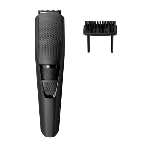 Taghareed black Philips Beardtrimmer Series 3000 BT3208/13 with Lift & Trim technology and 10 length settings.