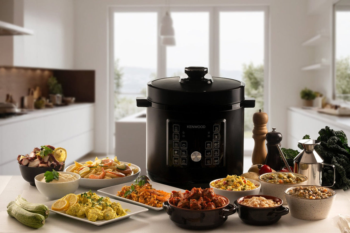 Kenwood - 8L Electric Pressure Cooker 16 Function Black - PCM95.000BK