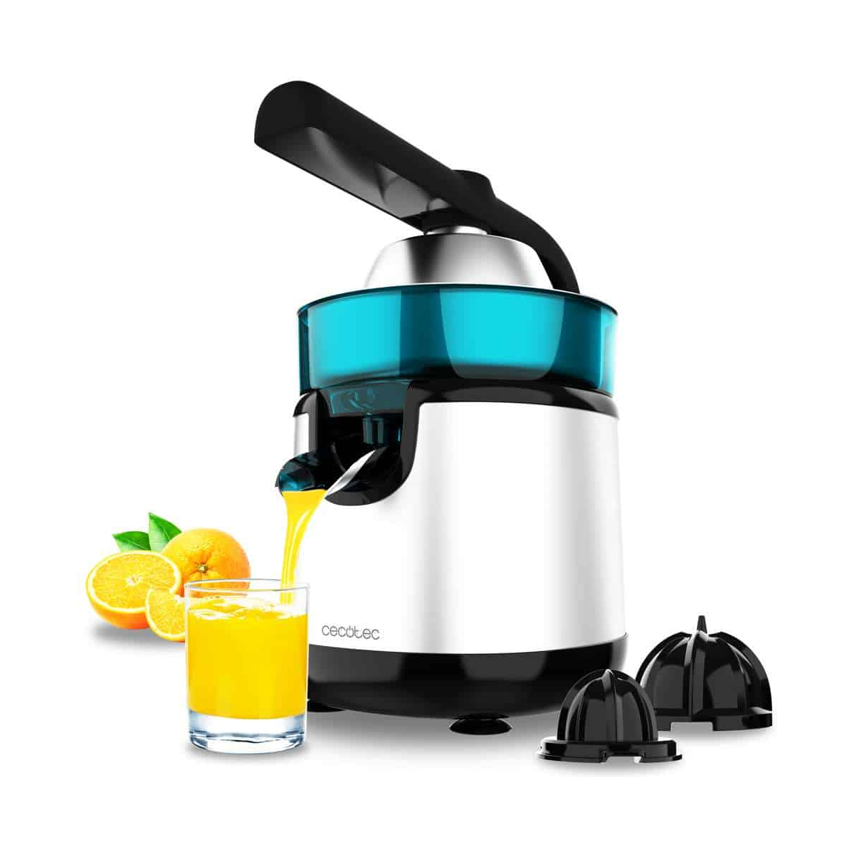 Cecotec EssentialVita Hyden 120 Steel Electric Lever Juicer — 120W, 250ml, Anti-Drip