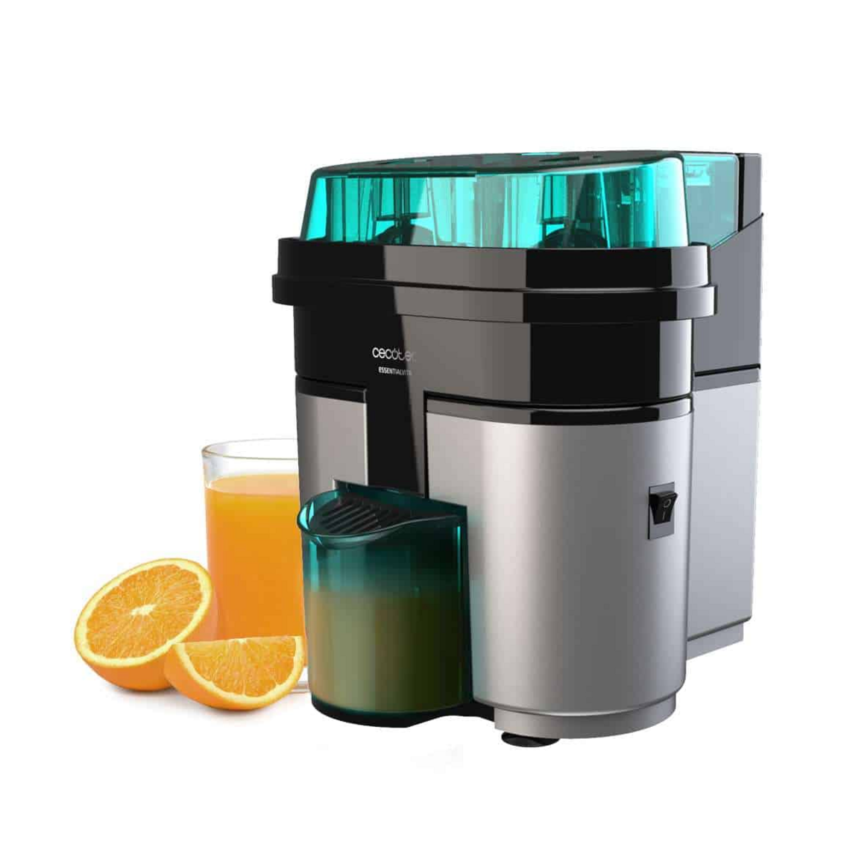 Cecotec EssentialVita Twice Black Electric Juicer — 90W, Double Head, 500ml