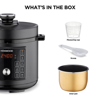 Kenwood - 8L Electric Pressure Cooker 16 Function Black - PCM95.000BK