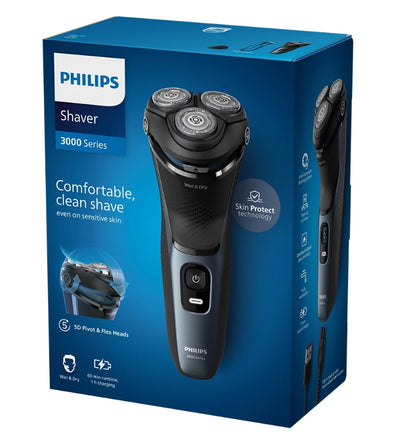 Philips Shaver 3000 Series Wet & Dry Electric Shaver — S3144/00