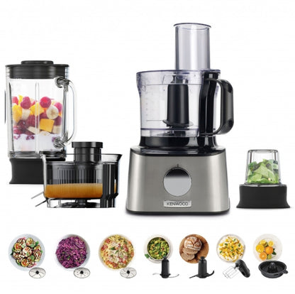 Kenwood MultiPro Compact Food Processor 800W Silver — FDM307SS