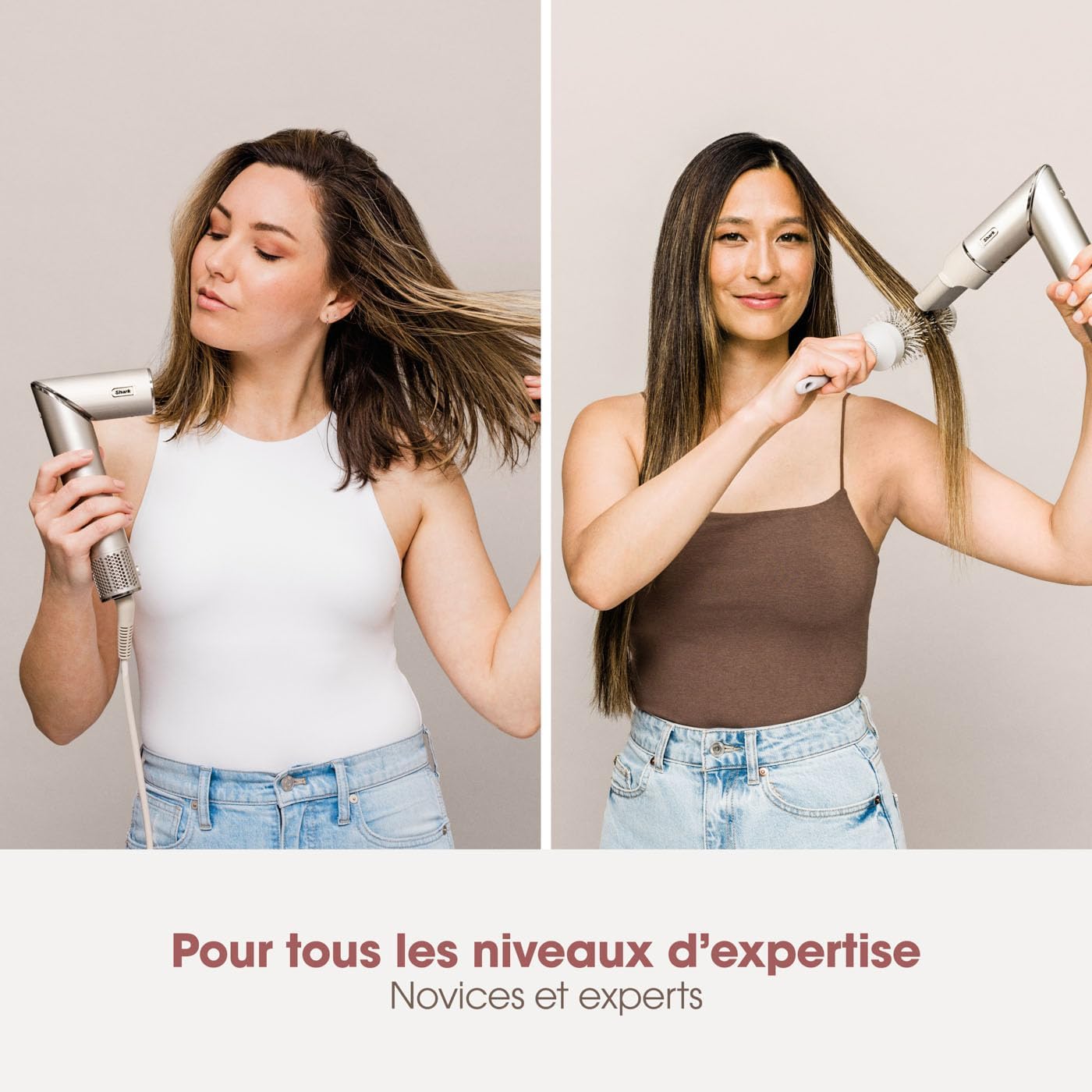 Shark FlexStyle 5-in-1 Air Styler & Hairdryer – Champgne (HD446SLEU)