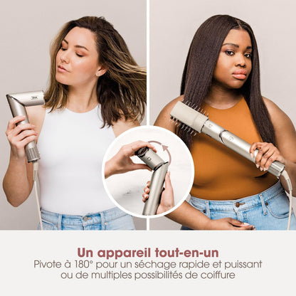 Shark FlexStyle 5-in-1 Air Styler & Hairdryer – Champagne (HD446SLEU)