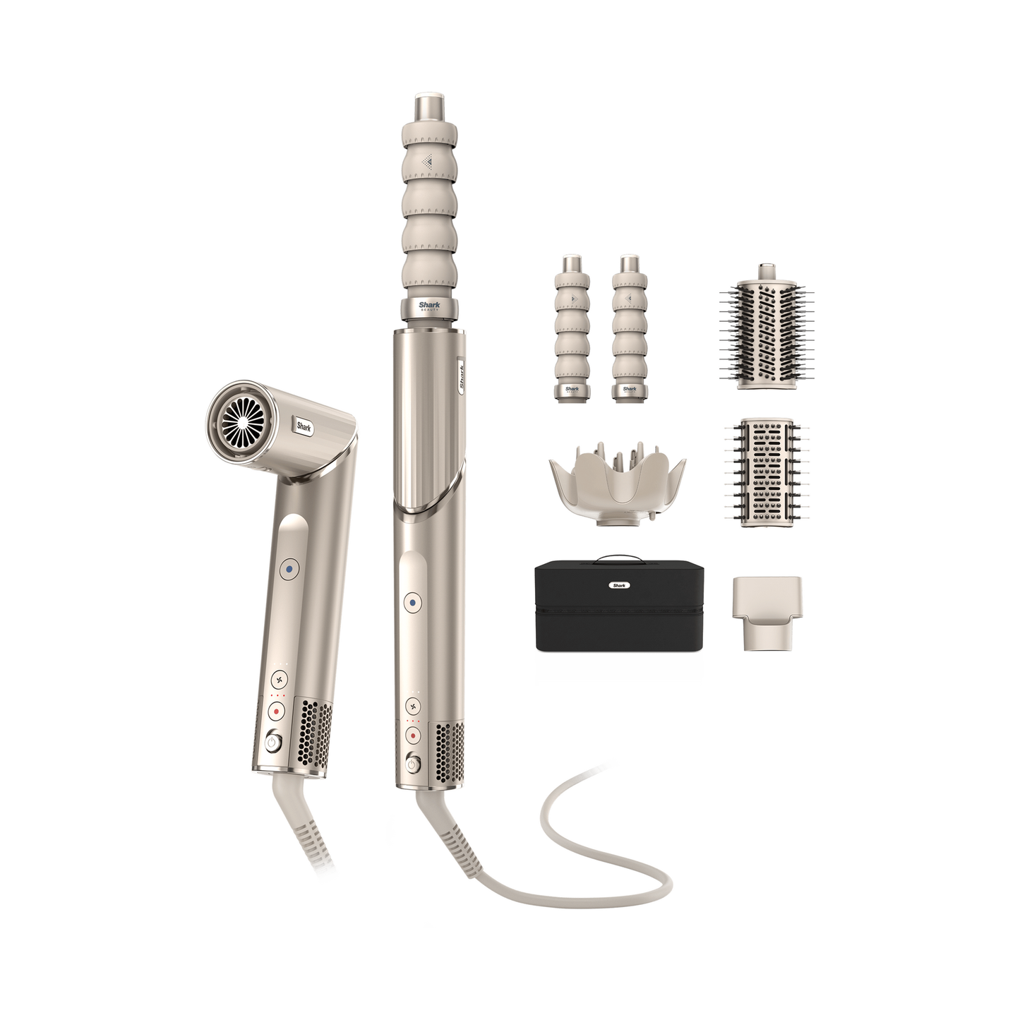 Shark FlexStyle 5-in-1 Air Styler & Hairdryer – Champagne (HD446SLEU)