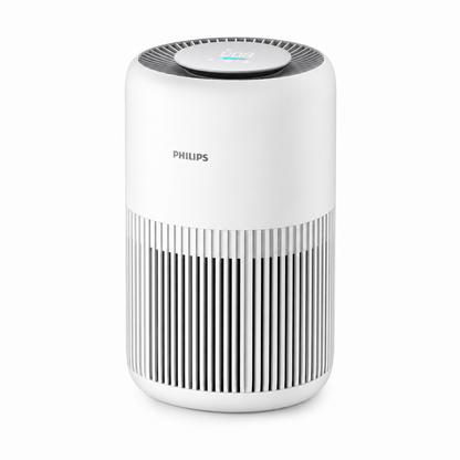 Taghareed Philips PureProtect Mini 900 Series AC0920/10 white compact air purifier with digital display and vertical vents.