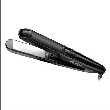 Braun Satin Hair 5 ST510 black hair straightener with 100% ceramic floating plates and 5 heat settings.