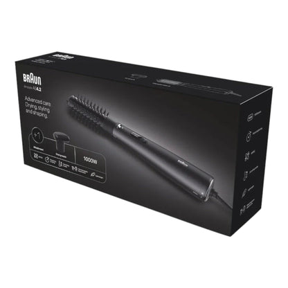 Taghareed Braun Air Styler AS4.2 1000W with ionic technology and 38mm hot air brush attachment.