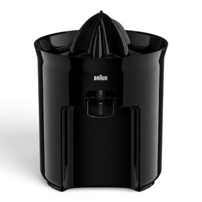 Taghareed Braun CitrusQuick 3 electric citrus juicer, black, 350ml capacity, automatic on/off, direct serve spout, anti-drip.