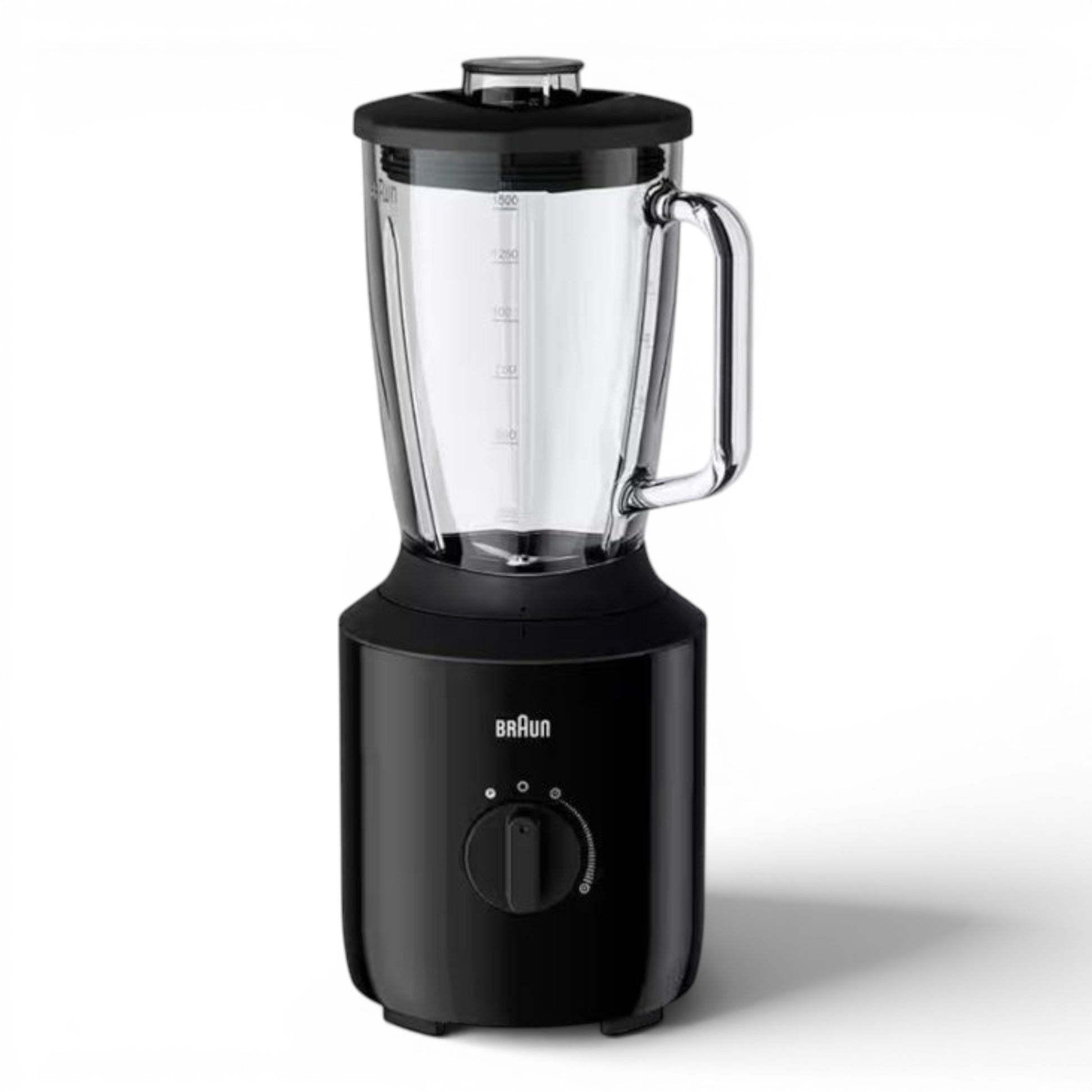 Taghareed Braun PowerBlend 3 JB3150BK black blender with 1.5L glass jug and TriAction Technology