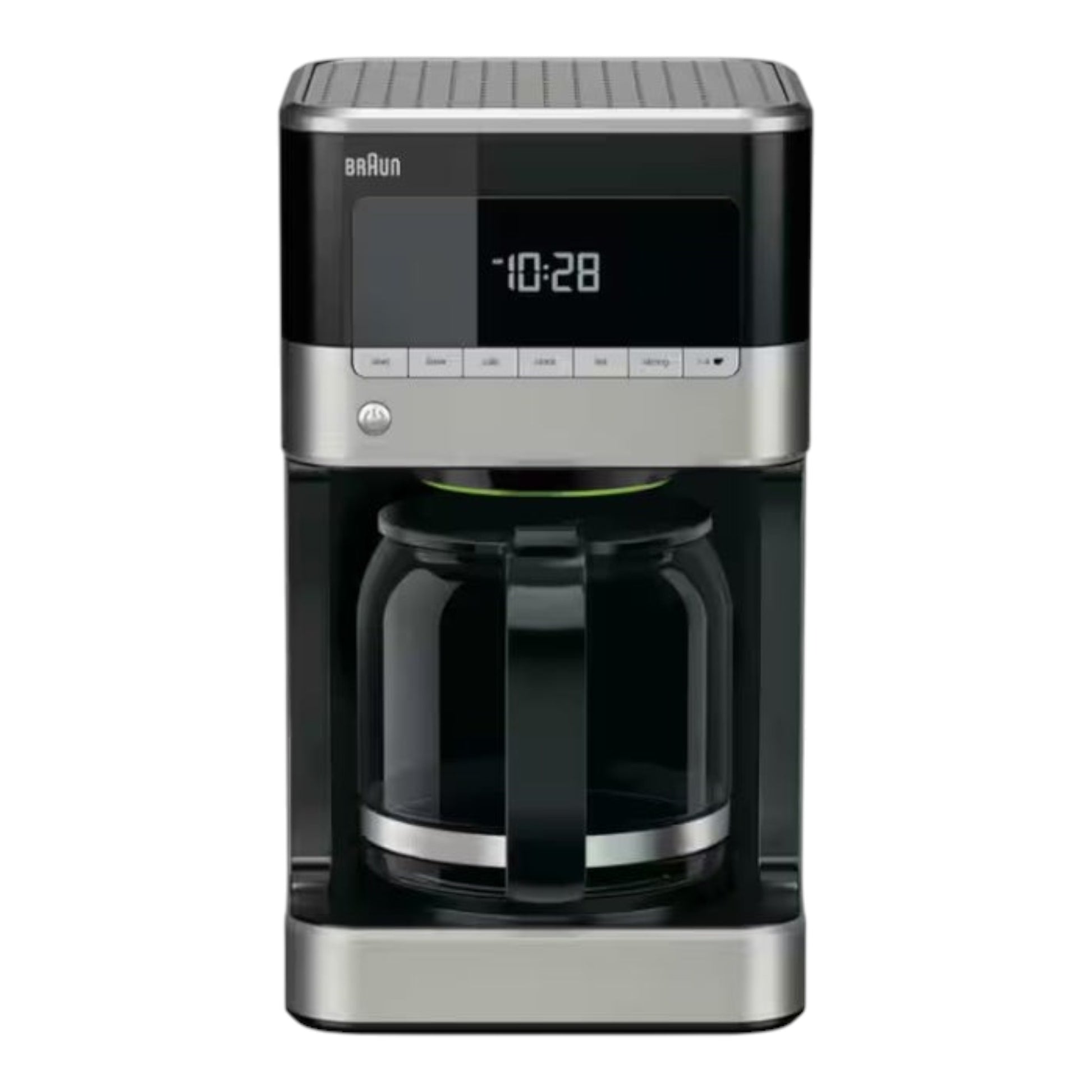Taghareed Braun PurAroma 7 KF7120BK black coffee maker with glass carafe and digital display