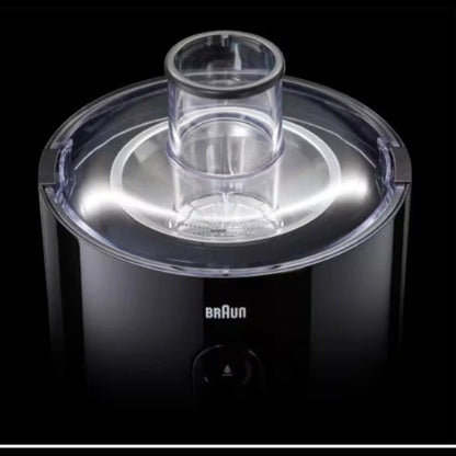 Taghareed Braun PurEase Spin Juicer SJ3100BK, black, with 600W motor and 1.25L capacity for fast, healthy juices.