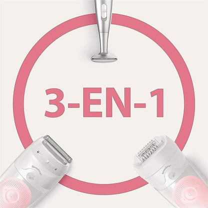 Braun Silk-épil 5 SES5-820 3-in-1 epilator, shaver, and trimmer with Wet & Dry technology.