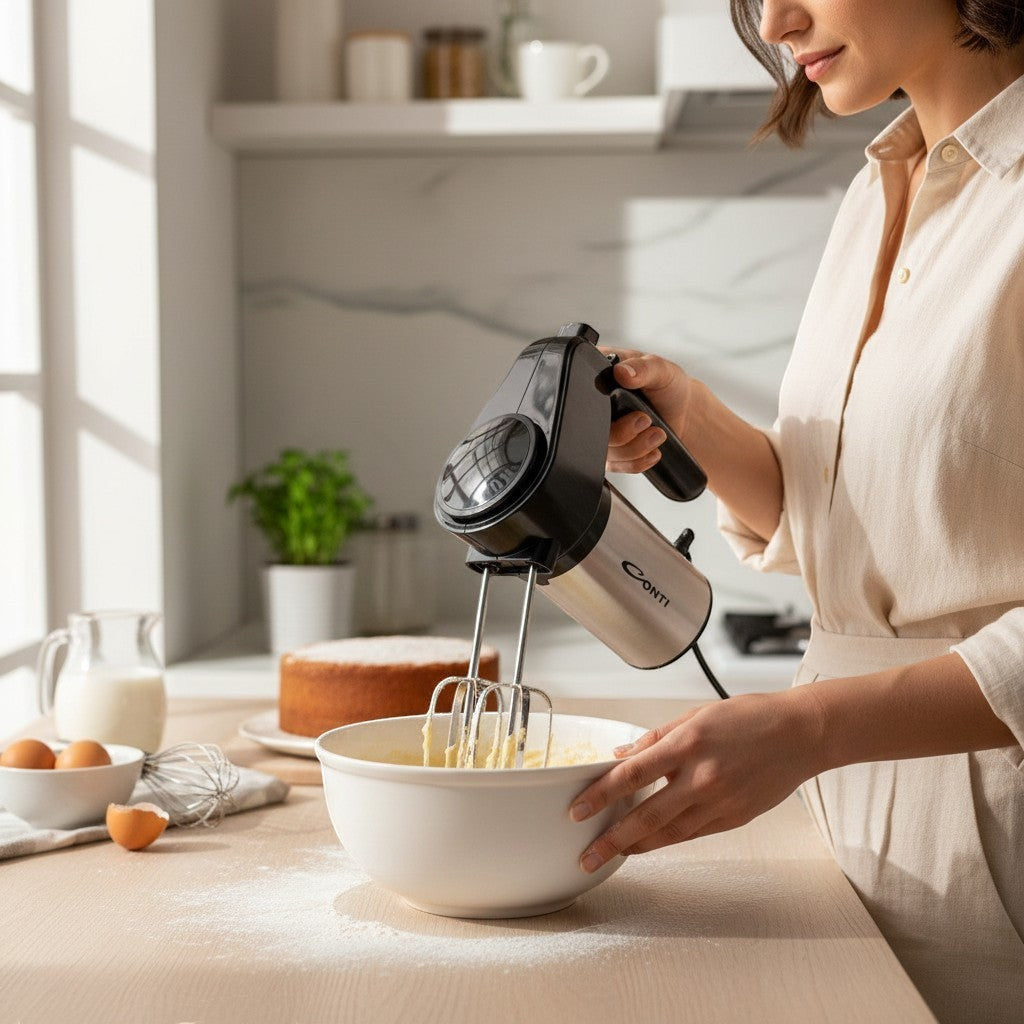 Conti Mixer Machine CONTI HM 30002 BS Hand Mixer 300W 6 Speeds Turbo | Official Distributor ...