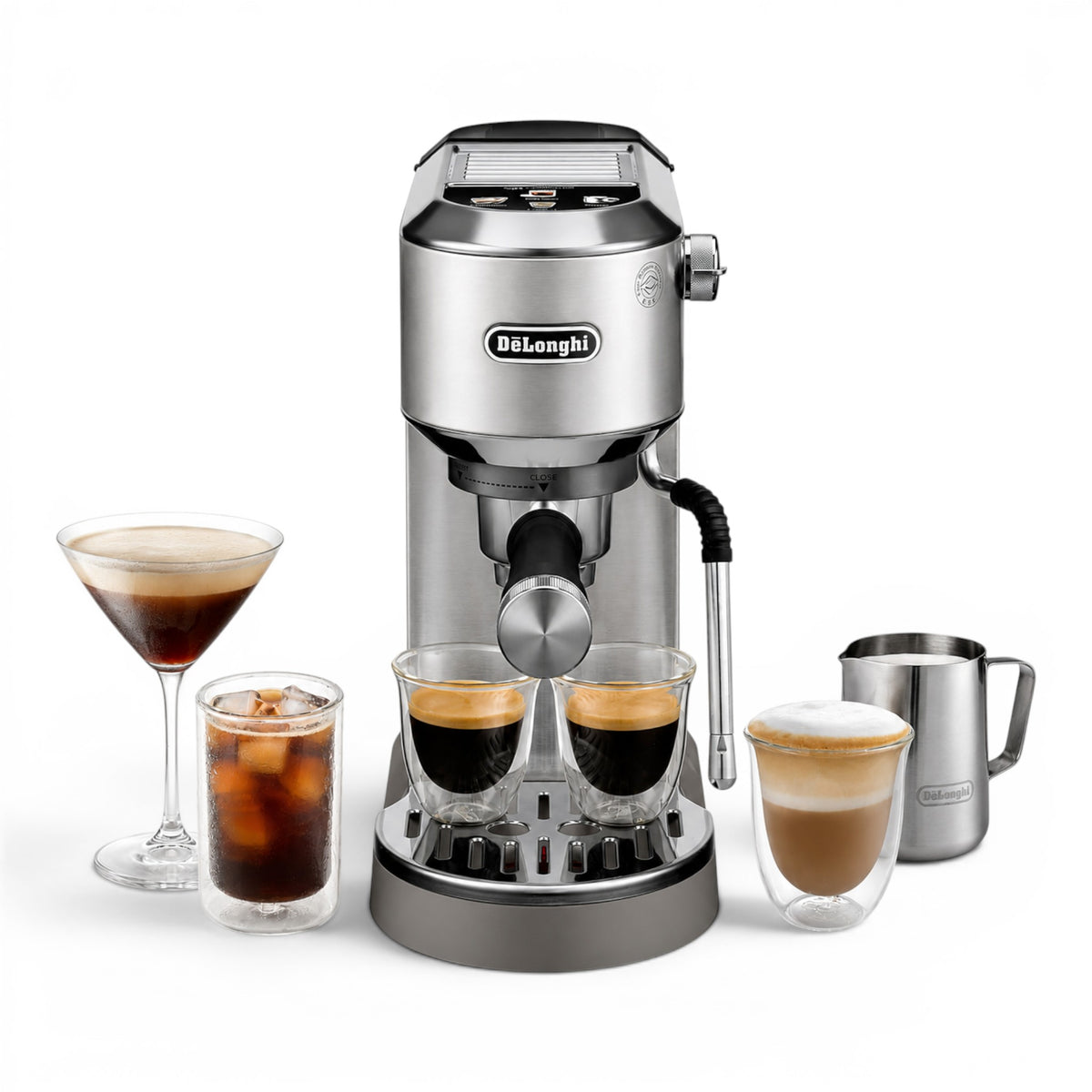 De'Longhi Dedica Duo EC890 Espresso Machine Cold Brew 15 Bar Digital ...