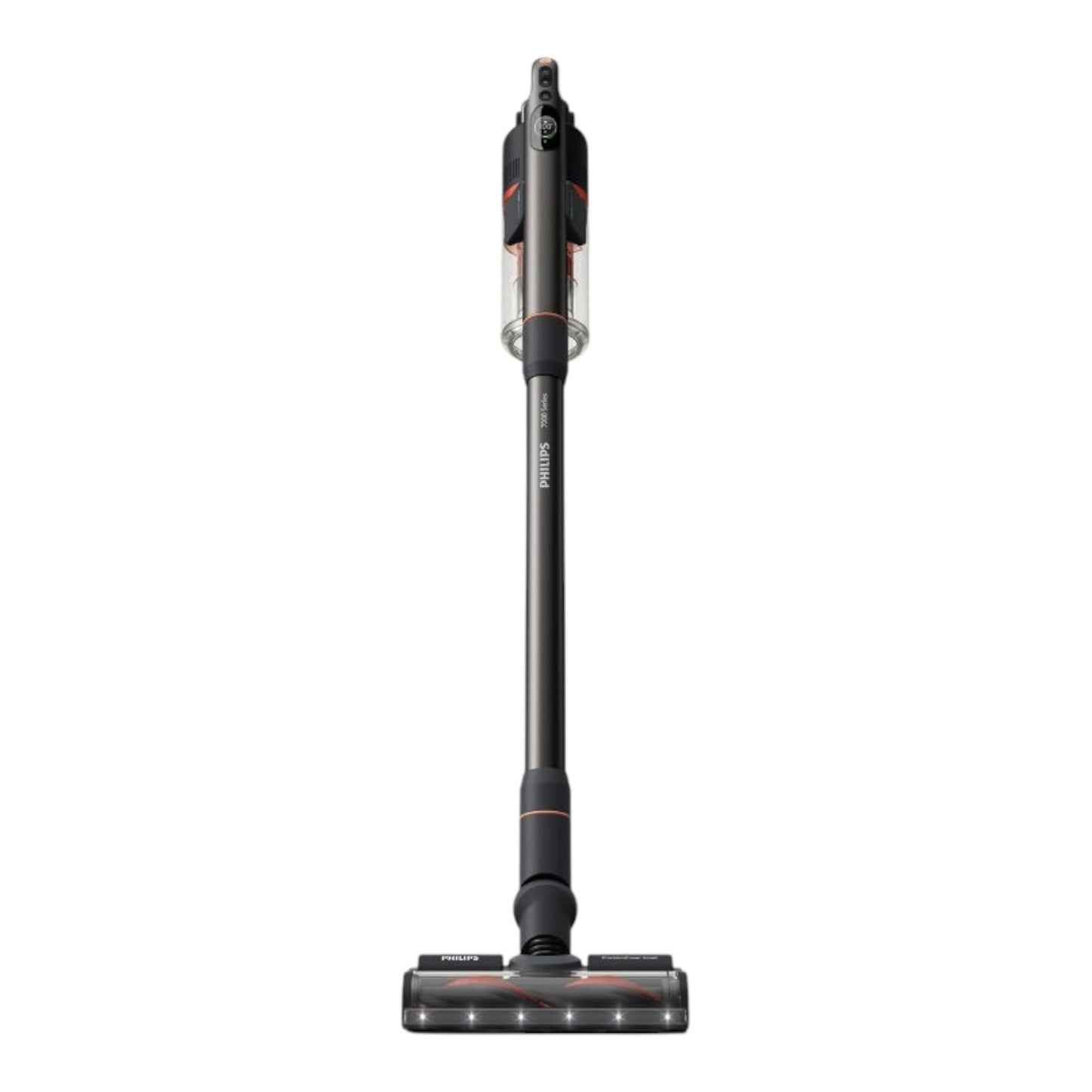 Taghareed Philips 7000 Series Cordless Vacuum Aqua XC7055/01 with TriActive Smart LED nozzle and Aqua Module for wet mopping.