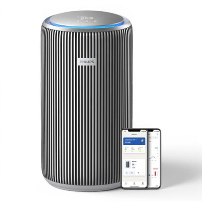 Taghareed Philips Smart Air Purifier 4200 Series AC4220/12, black and silver, with app control