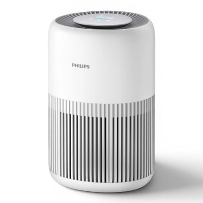 Taghareed Philips PureProtect Mini 900 Series AC0920/10 white compact air purifier with digital display and vertical vents.