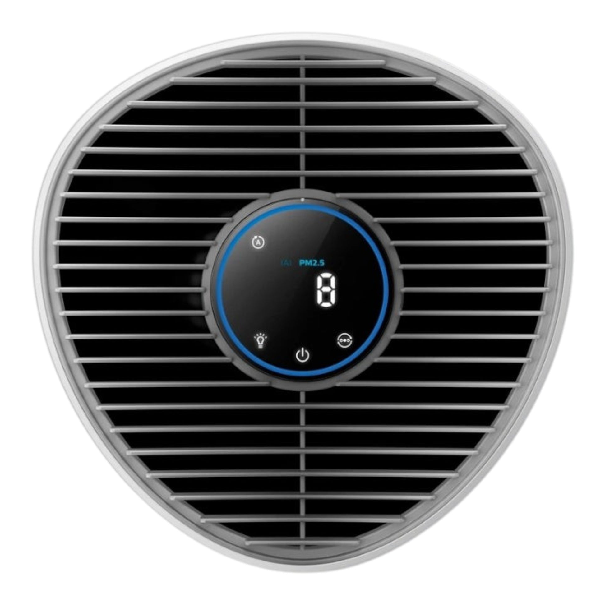 Taghareed Philips 1000 Series air purifier with digital display showing PM2.5 level and color indicator.