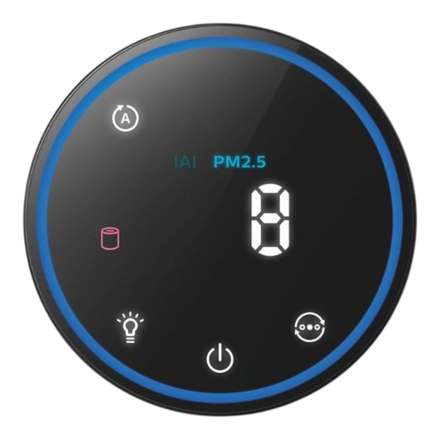 Taghareed Philips 1000 Series Air Purifier AC1711/90 control panel with PM2.5 display and auto mode indicator.