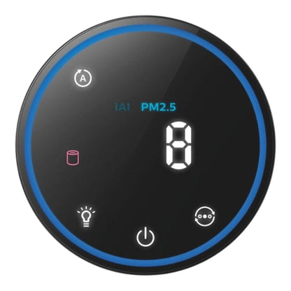Taghareed Philips 1000 Series Air Purifier AC1711/90 control panel with PM2.5 display and auto mode indicator.