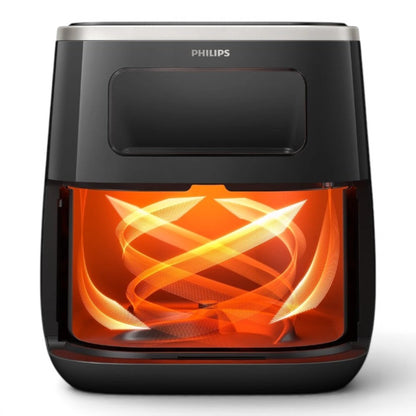 Taghareed Philips Airfryer 3000 Series XL Digital Window HD9257/80 with 5.6L capacity and transparent cooking window.