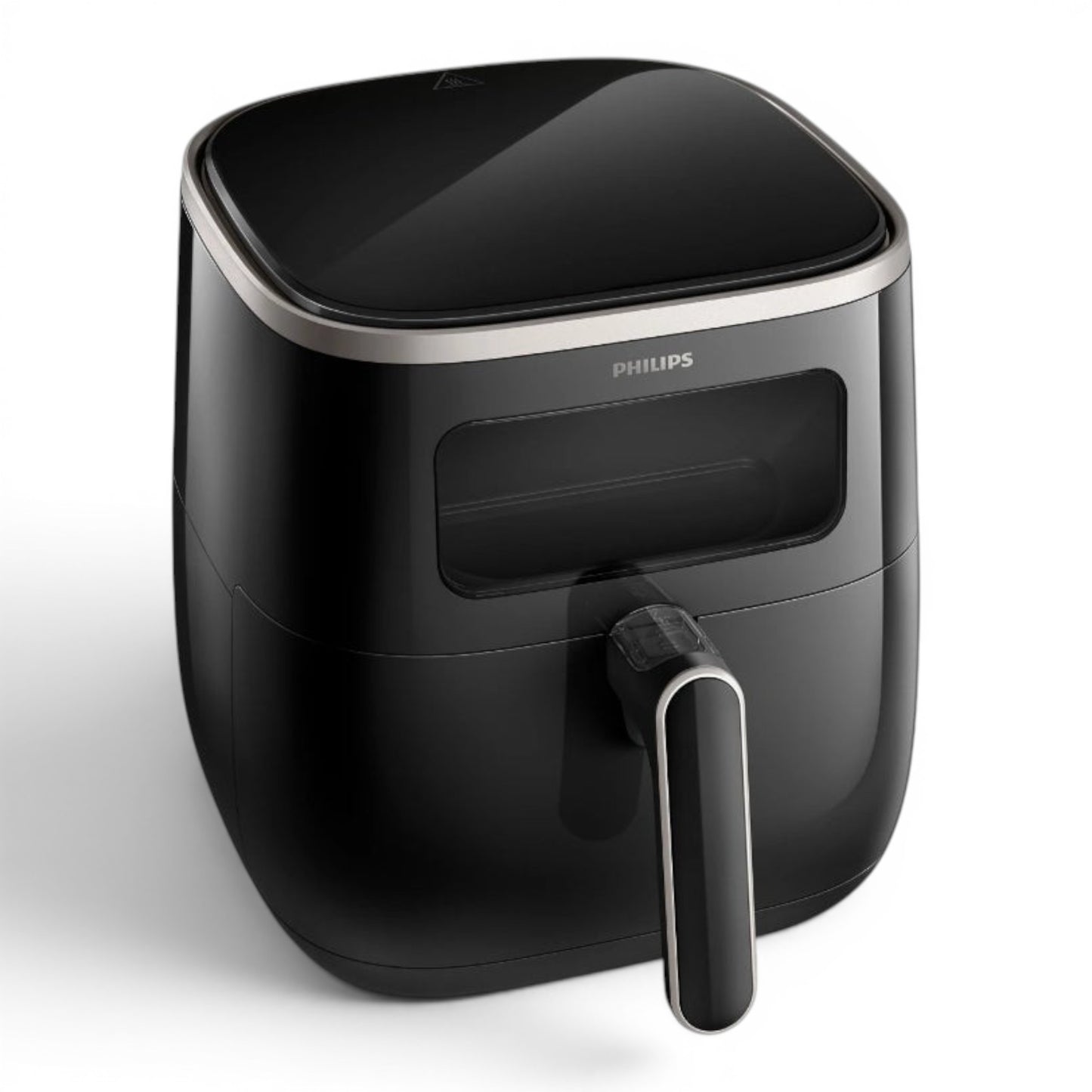 Taghareed Philips Airfryer 3000 Series XL Digital Window HD9257/80, black, 5.6L capacity, with transparent cooking window.