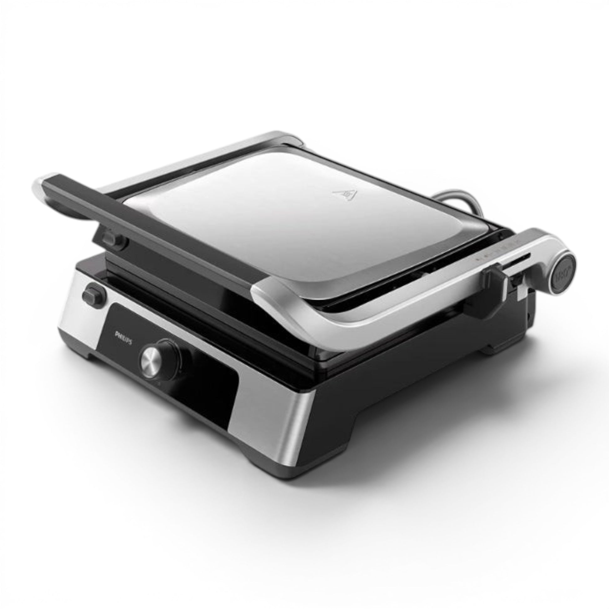 Taghareed Philips 5000 Series HD6301/90 contact grill with adjustable temperature and 180° opening feature.