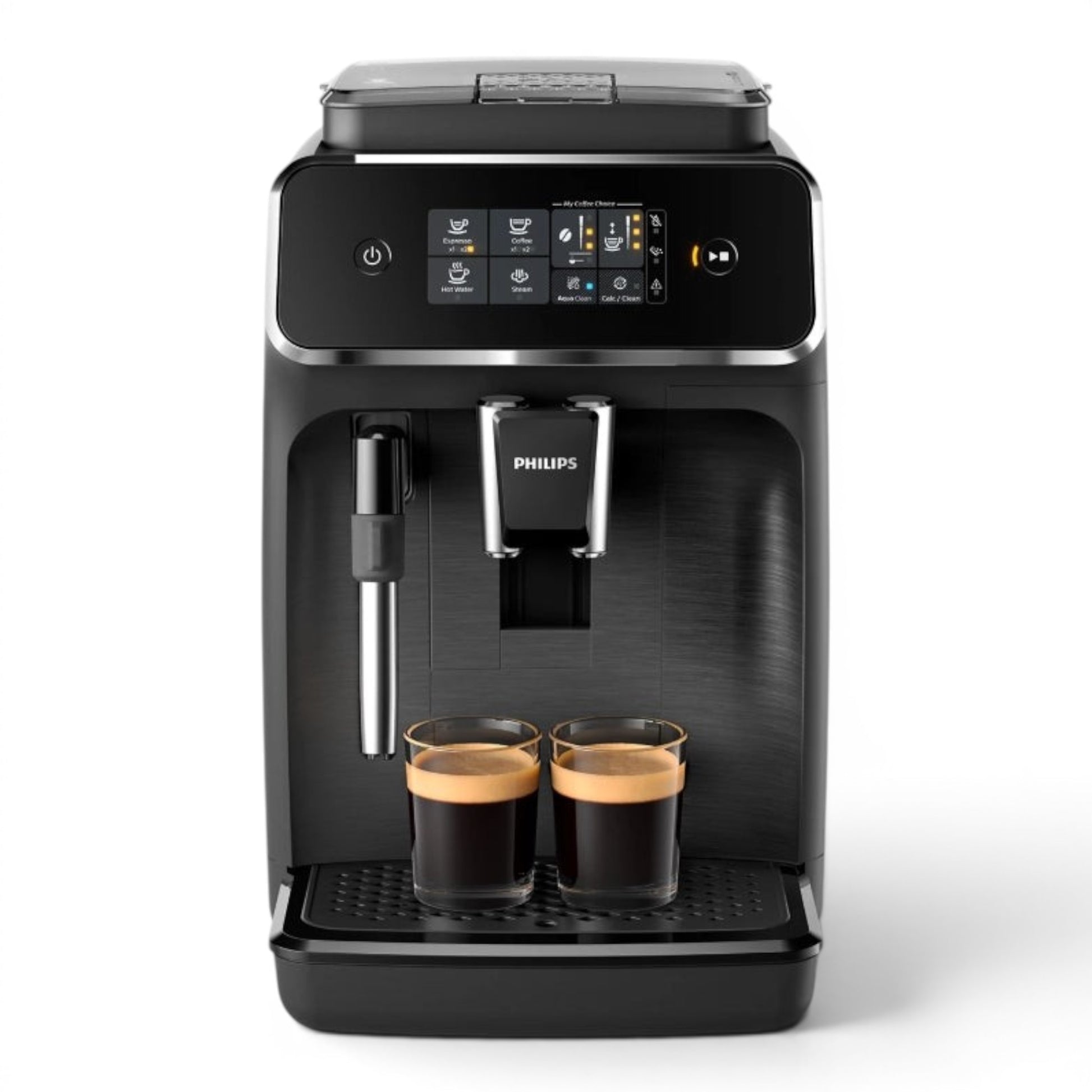 Taghareed Philips 2200 Series fully automatic espresso machine with touch display, makes 2 drinks, black