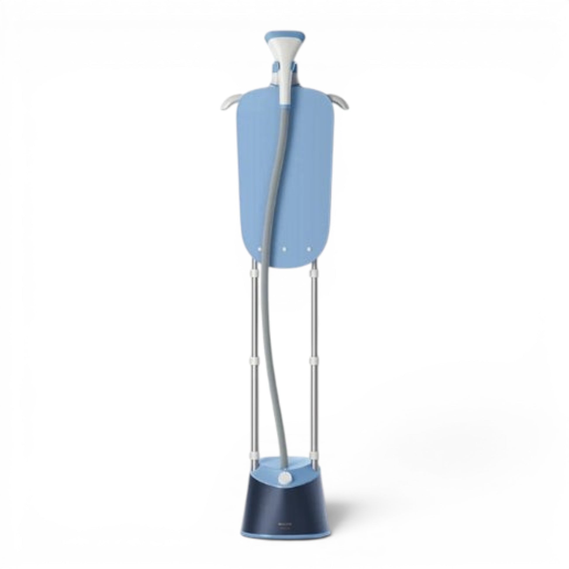 Taghareed Philips 1000 Series garment steamer with blue board, adjustable poles, and dark blue base. 1800W, 36g/min steam.
