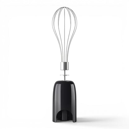 Taghareed black 5000 Series hand blender with whisk attachment, 1200W ProMix and SpeedTouch technology.