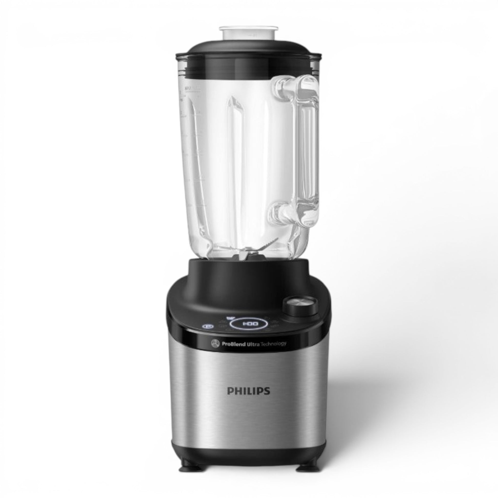 Taghareed Philips 7000 Series High Speed Blender HR3760/00 with 1500W motor, 2L glass jar, and ProBlend Ultra Technology.