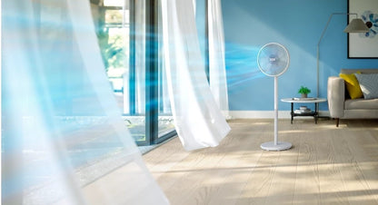 Taghareed Philips Pedestal Fan 2000 Series CX2550/00, white, 3 speeds, 2 modes, 12-hour timer, oscillating, tilting head, 48W