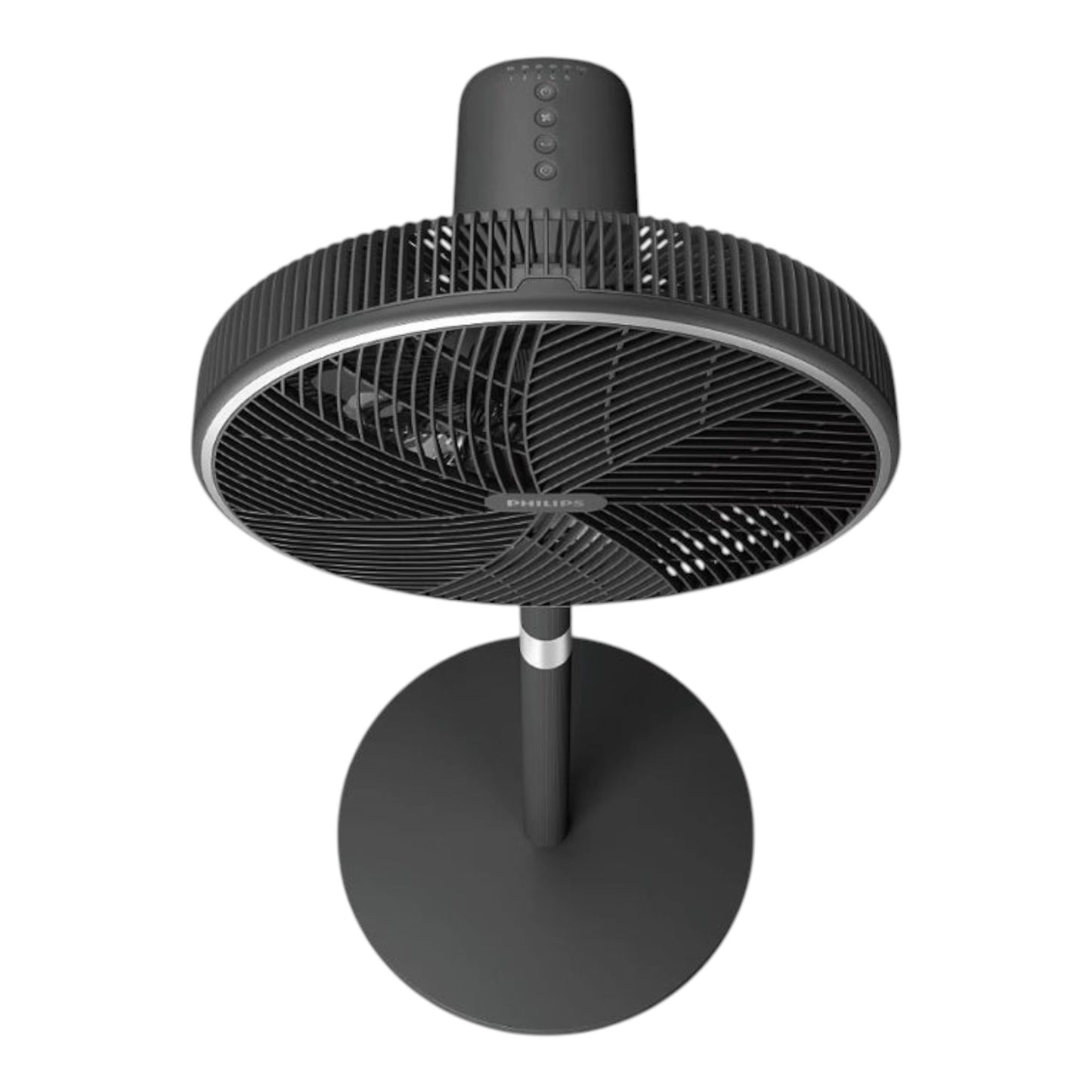 Taghareed Philips Pedestal Fan 3000 Series CX3550/01, black, 2-in-1 stand or table fan with 3 speeds and 2 modes.