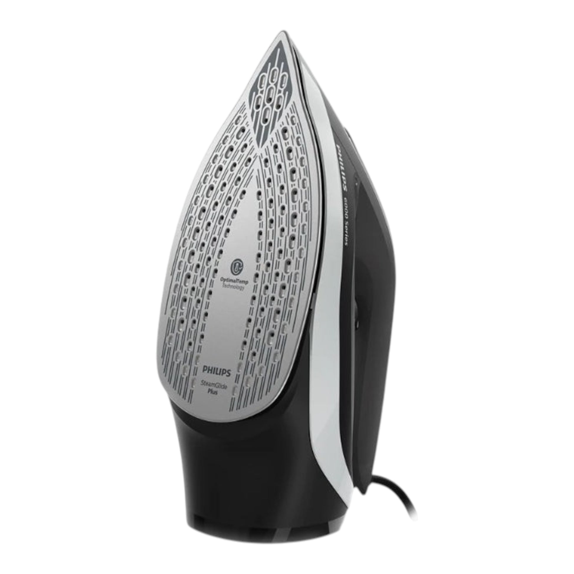 Taghareed Philips 6000 Series steam iron with SteamGlide Plus soleplate, 2600W, black and silver
