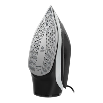 Taghareed Philips 6000 Series steam iron with SteamGlide Plus soleplate, 2600W, black and silver