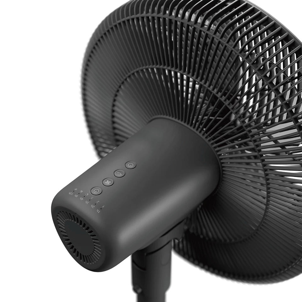 Taghareed Philips Pedestal Fan 3000 Series CX3550/01, black, with 3 speeds and 2 modes, Wi-Fi enabled, with smartphone app control.