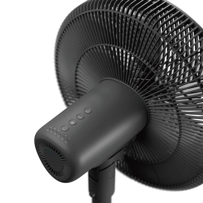 Taghareed Philips Pedestal Fan 3000 Series CX3550/01, black, with 3 speeds and 2 modes, Wi-Fi enabled, with smartphone app control.